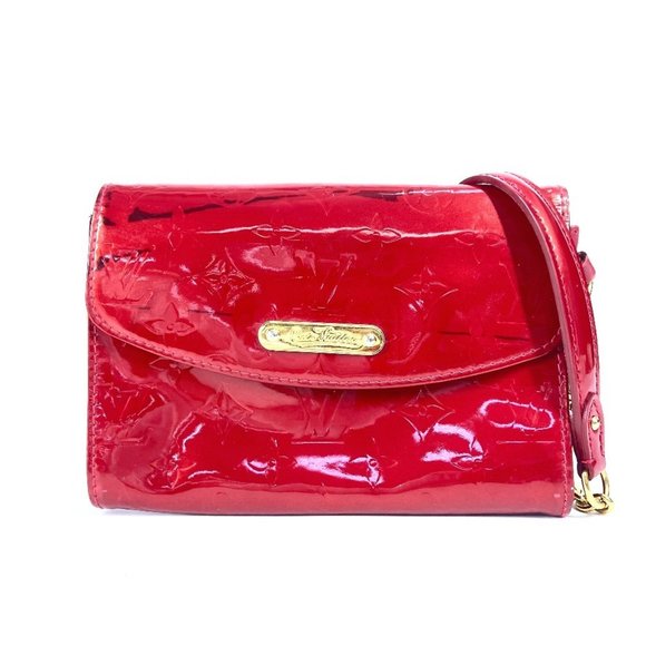 LOUIS VUITTON Red Monogram Shoulder Bag - Picture 1 of 16